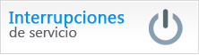 Interrupciones de servicio